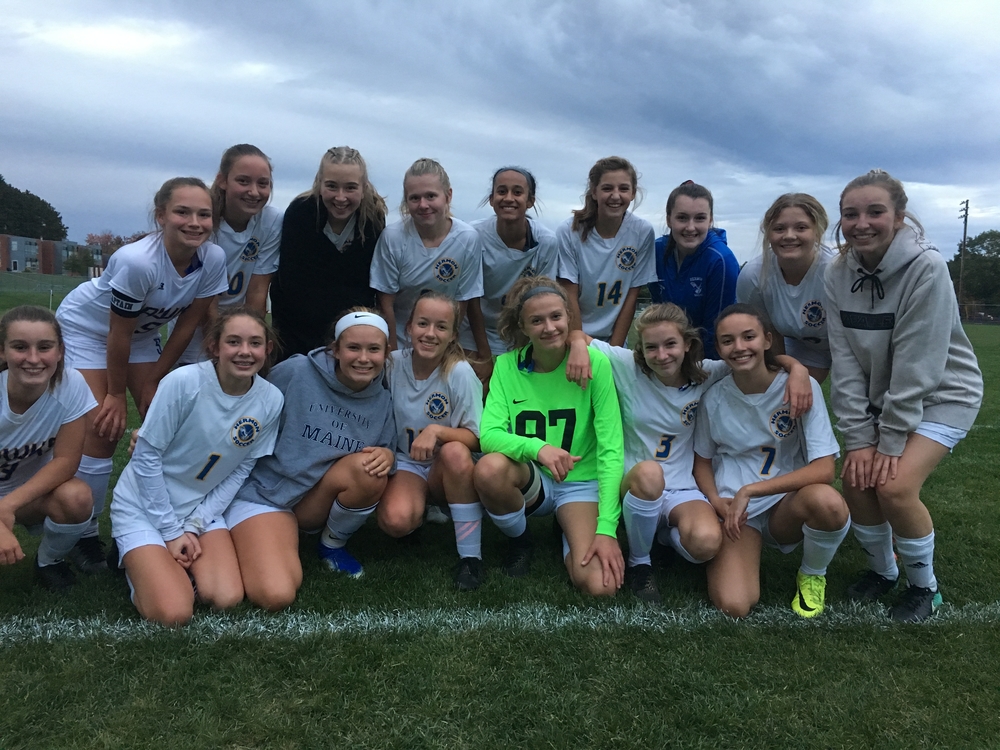 HAWKS WIN!! Girls JV Soccer shuts out Foxcroft 2-0.