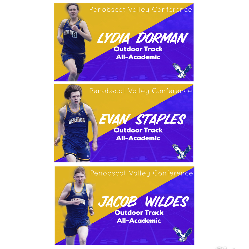 Dorman, Staples, and Wildes named PVC Outdoor Track All Academic.