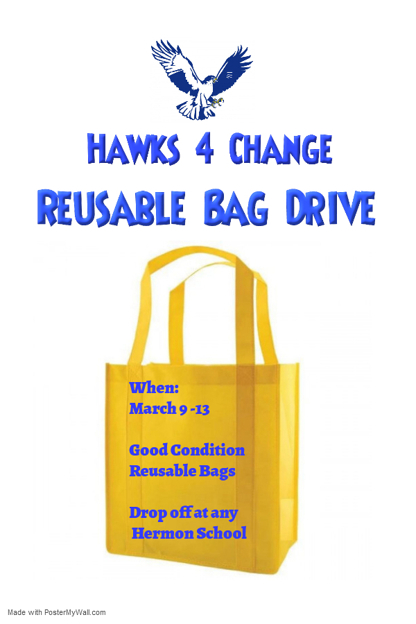 Hawks 4 Change Reusable Bag Drive