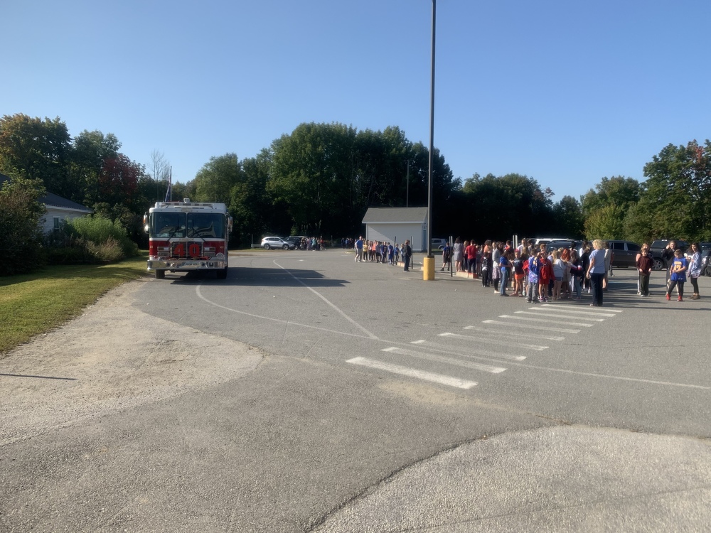 Fire drill at HMS
