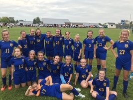HAWKS WIN!  Middle School Girls Soccer over Leonard 5-0. 