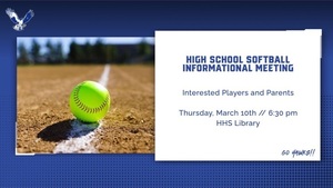 High School Softball Preseason Meeting