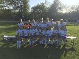 Middle School Girls Soccer battles Reeds Brook to a 4-4 tie. 
