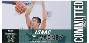 Isaac Varney commits to play basketball at Husson.