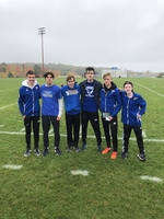 The Boys Cross Country team finishes third at PVC Championship Meet.