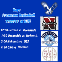 Preseason Boys Basketball at Hermon this Saturday.