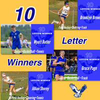 Ten time letter winners for the Class of 2020!