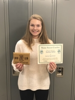 Sydney Gallop named to the Maine Soccer Coaches Association All Region Team.