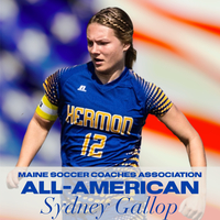 Sydney Gallop named All New England and All American.