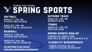 High School Spring Sports Information