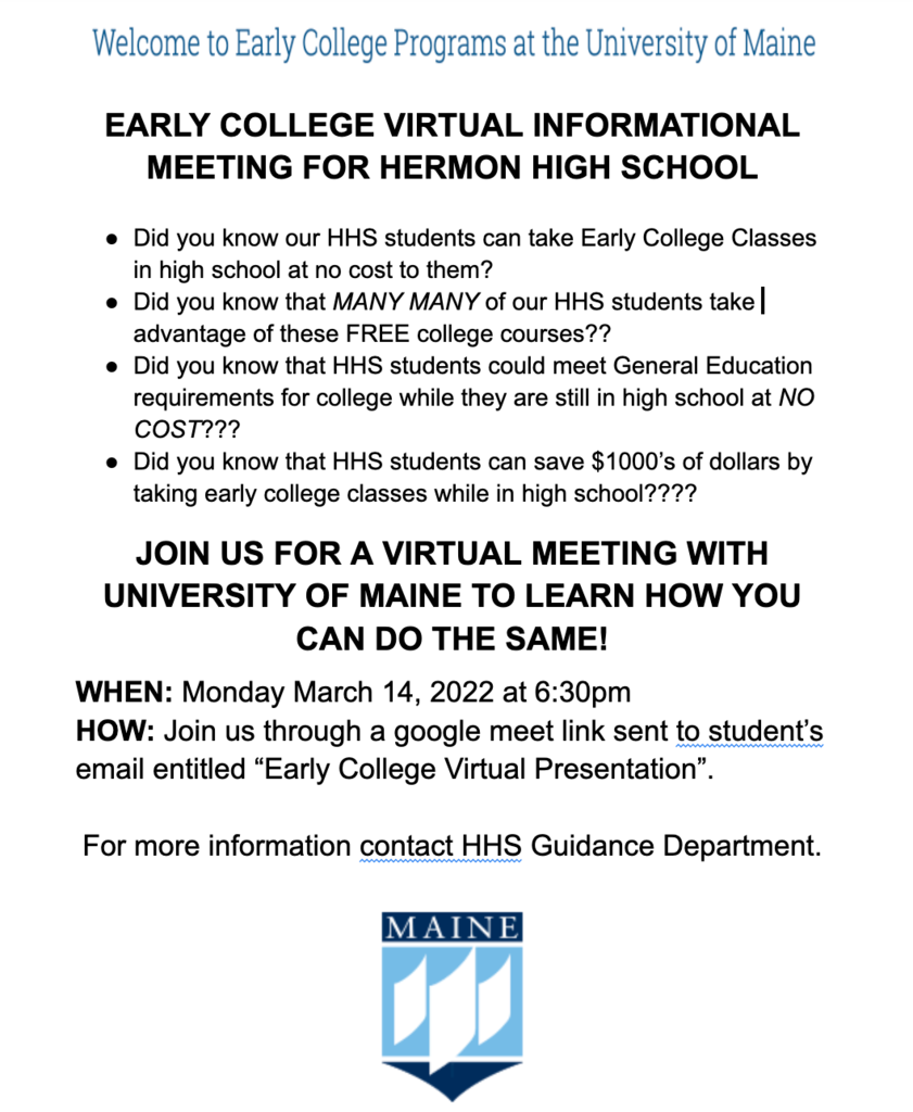 Early college info night