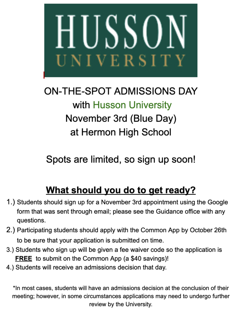 On the Spot Admissions