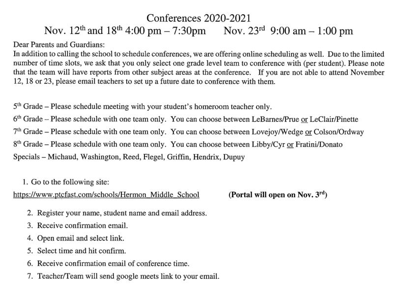 P/T Conferences